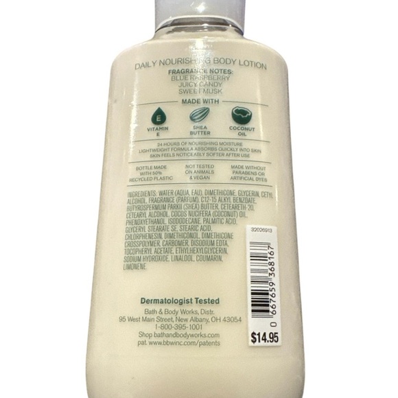 ✨NEW Bath & Body Works Blue Raspberry Burst Lotion- 8 oz | 24Hr Moisture✨ - Picture 2 of 2